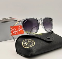 *New* RB4171 6592/T3 Erika Ray-Ban Polarized Sunglasses Grey Lenses Blue Frame