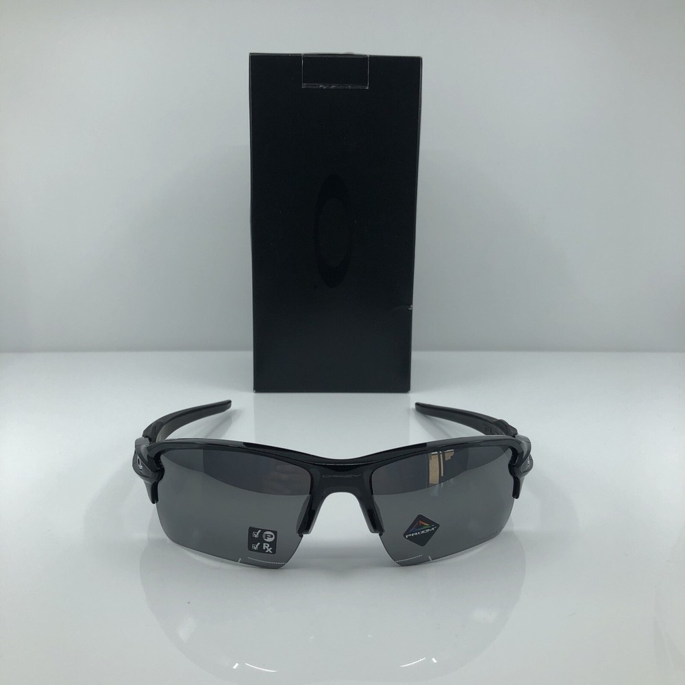 New OAKLEY FLAK 2.0 XL Sunglasses C. Shiny Black w/ Polarized Prizm 9188-72 59mm