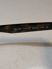 Ray-Ban RB2180 710/73 Light Havana Sunglasses With B-15 Brown Lenses 49mm