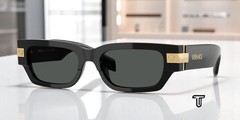 VERSACE VE4465 GB1 87 Black Dark Grey 53 mm Men’s Sunglasses