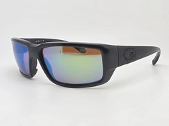 Costa Del Mar Fantail Blackout Frame 580G Polarized Green Mirror Lens Sunglasses