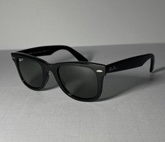 Ray-Ban RB2140 Original Wayfarer Polarized Sunglasses Black G-15 Green 50mm NWOT