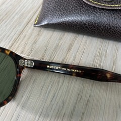 MOSCOT LEMTOSH Sunglasses Tortoise Frame Dark Grey Lens 49-24-145