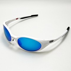 Oakley Eye Jacket Redux OO9438 White Frame Sapphire Iridium Sunglasses