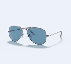 RayBan RB3689 Aviator Metal II gunmetal blue polarized Sunglasses Mint Condition