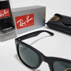 Ray-Ban RB2140 Wayfarer Classic Sunglasses 50mm Sunglass Black Frame Gray Lens ~