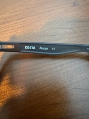 Costa Del Mar Sunglasses Rinconcito Matte Black with Blue Mirror 580P Lenses