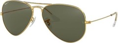 Ray-Ban Aviator Classic Gold /G-15 Green Polarized 58mm Sunglasses RB3025 001/58