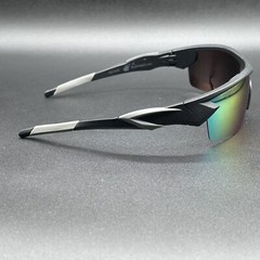 Battle Vision Z22-4422 Wrap Sunglasses Black Polarized Used