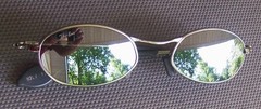 Exceptional Vtg Ray-Ban B&L Sidestreet Mirror Orbs Biker Oval Metal Sunglasses