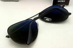 Polarized RAY-BAN Sunglasses RB 3025 Large Metal 002/58 62-14 Black Frames+Green