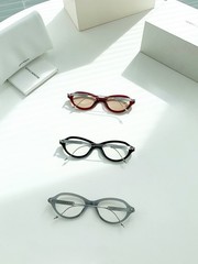 GENTLE MONSTER x Maison MM214 Black / Clear 145mm Designer Oval Eyewear