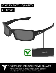 Replacement Lenses for-Oakley Five Squared(4+1) ² Frame – Multiple Pack Options