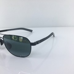 NEW MAUI JIM GUARDRAILS MJ 327-02 Gloss Black with Neutral Grey Polarized JAPAN