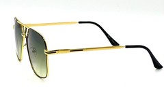Men Sunglasses Retro Olive Green Lens Classic Designer Eye Glasses