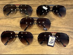 LogoLens Aviator Sunglasses Auto Branded Ferrari Ford Chevy Infiniti Lot Of 5