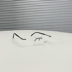 MONTBLANC MB0071O Gunmetal / Black Rimless Unisex Gift Edition Sunglasses