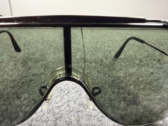 Vintage Ray Ban Bausch & Lomb Wings Sunglasses Mens Brow Bar B&L Case Paperwork