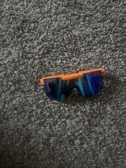 Blue Tinted Pit Vipers Orange Outside With Splatter Paint, Sports and Fun Games