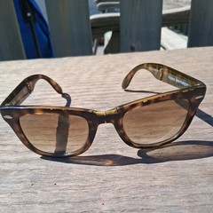 Ray-Ban FOLDING WAYFARER Mens Womens Sunglasses RB4105 710/51 54mm BROWN HAVANA