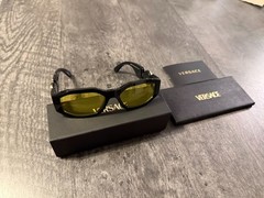 Versace 0VE4361 GB1/85 Black/ Yellow Square Men’s Sunglasses