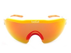 Bolle Aeromax Sunglasses Matte White Fluro Orange/ TNS Fire Mirror Oleo AF 12273