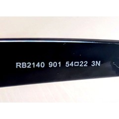 Vintage Ray-Ban Wayfarer Sunglasses White Black Frame Large Italy