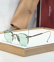 JACQUES MARIE MAGE Sunglasses JMM FAIRBANK Handcrafted Silver Frame Green Lens