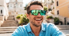 Polarized Fit Over Glasses Sunglasses for Men Women, UV Protection Sports Wra