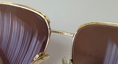 1970’s MENRAD sunglasses made in Germany gold GEP square eyewear pilot