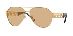 VERSACE VE2289 1002D8 Gold Yellow Mirror Silver Internal 61 mm Men’s Sunglasses
