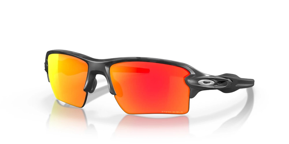 OAKLEY FLAK 2.0 XL Sunglasses OO9188-8659 Black Camo Frame W/ PRIZM Ruby Lens