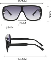 Women Sunglasses Fashion Luxury Oversized Shades Celebrity Style Lentes Gafas