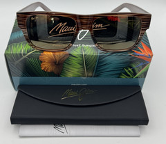 Maui Jim KEAHI H873-10 – Brown Stripes Frame / HCL Bronze Lens