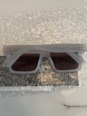 OFF WHITE OERI109 UNISEX SUNGLASSES Grey/Burgundy comes with branded box&pouch