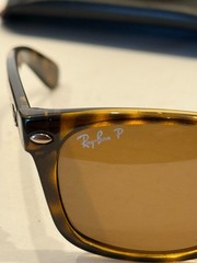 Ray-Ban RB2132 New Wayfarer Tortoise Brown Polarized Sunglasses 52-18
