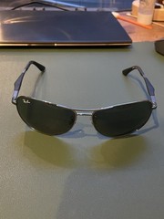 Ray-Ban RB3519 Polarized Sunglasses Men’s 59mm Polished Gunmetal Black 004-71