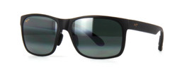 Maui Jim RED SANDS Matte Black POLARIZED Grey Lens Sunglass 432-2M