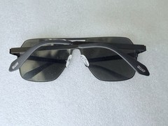 QUAY Backstage Pass Sunglasses Matte Black Square Aviator Unisex Polorized Lens