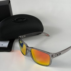 Oakley Holbrook XL Sunglasses Grey Smoke Frame Prizm Ruby Polarized With Box