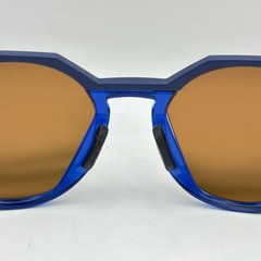 Oakley Mens HSTN Mybappe Series Irregular Polarized Mirror Sunglasses Navy/Gold