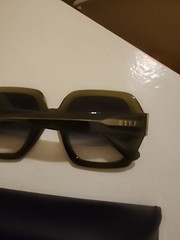 DIFF Eyewear Oversized Square 51mm Nola Sunglasses Sage Green