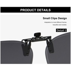 Polarized Clip On Sunglasses For Prescription Glasses Anti-Glare Flip Up Eyewear