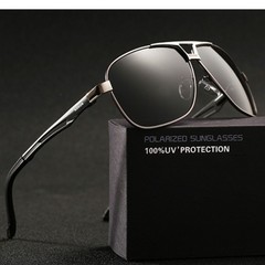 Aluminium HD Polarized Photochromic Sunglasses Pilot Men Eyewear Driving Glasses