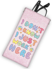 Soft Sunglasses Eyeglass Glasses Case,7×3.5inch Portable PU Leather Squeeze Top