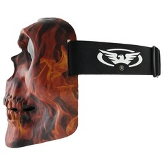Global Vision Skull Mask Motorcycle Full Face Coverage Riding Goggles Matte F…