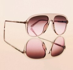 QUAY Chart Topper Doe Rouge Glow Aviator Sunglasses 80903 w/Case Cloth NEW