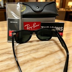 Ray-Ban RB2140 Wayfarer Classic Sunglasses Sunglass Black Frame Gray Lens 50mm