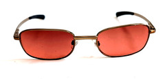 NWT Vintage 90’s Rectangle Metal Designer Sport Sunglasses (S. Brown)