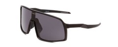Coyote Python Sport Wrap Shield Designer Polarized Sunglasses Black/Grey 136 mm